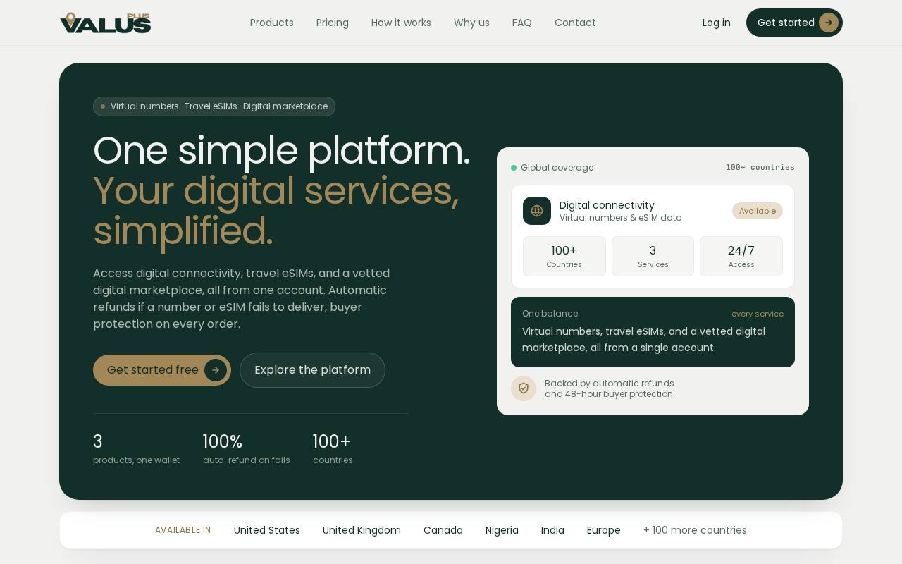 Live preview of ValusPlus